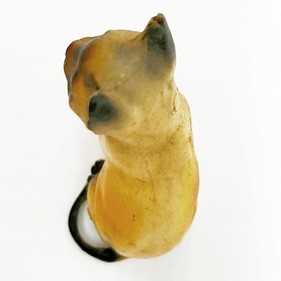 Mini Celluloid Plastic Siamese Cat/Kitten Figurine - Picture 4 of 6